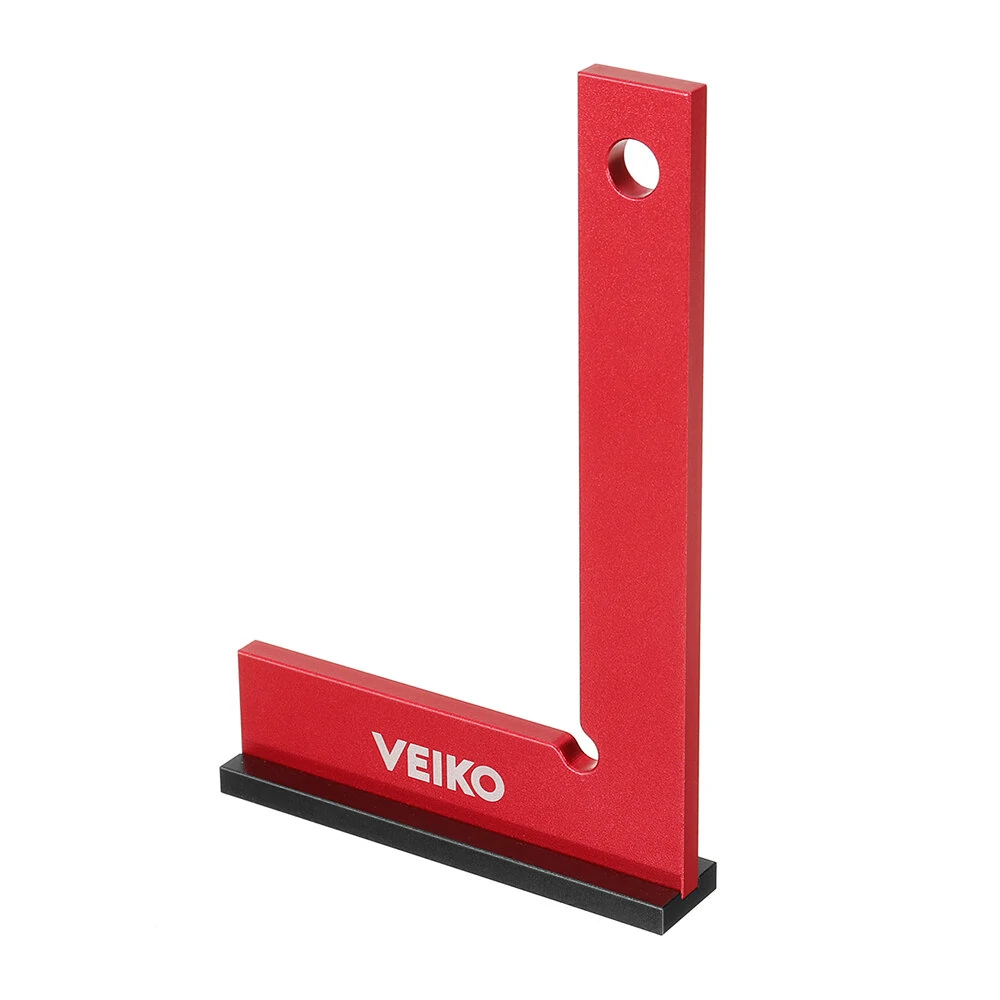 VEIKO Aluminum Alloy 150X100MM Square Ruler 90 Degree Right Angle Ruler With Solid Wide Base Check Tool Verticality Accurately — VEIKO
