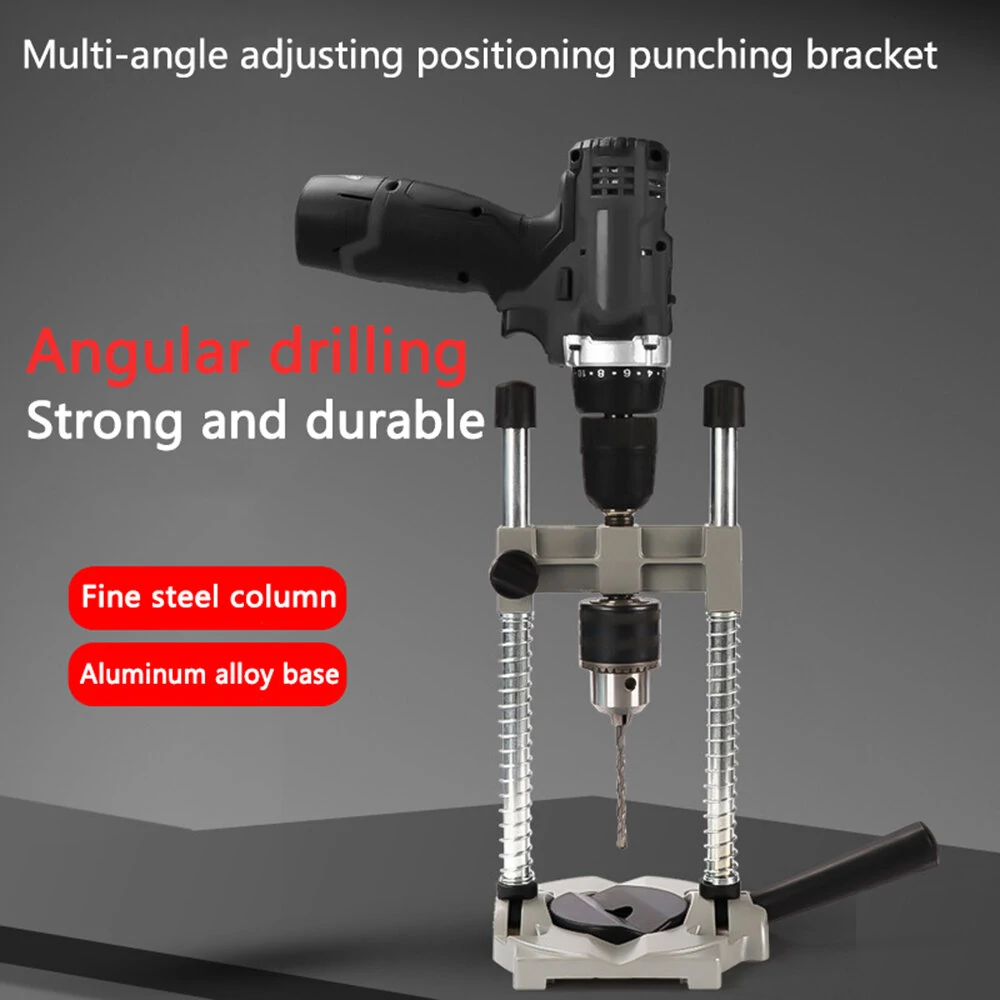 Versatile Drill Stand for Woodworking Enthusiasts  Multi-Angle Hole Puncher  Mini Drill  Hammer Holder — view 2