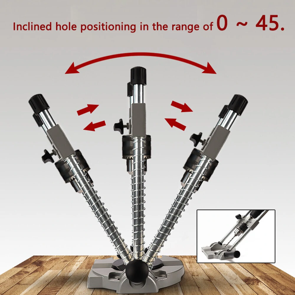 Versatile Drill Stand for Woodworking Enthusiasts  Multi-Angle Hole Puncher  Mini Drill  Hammer Holder — view 5