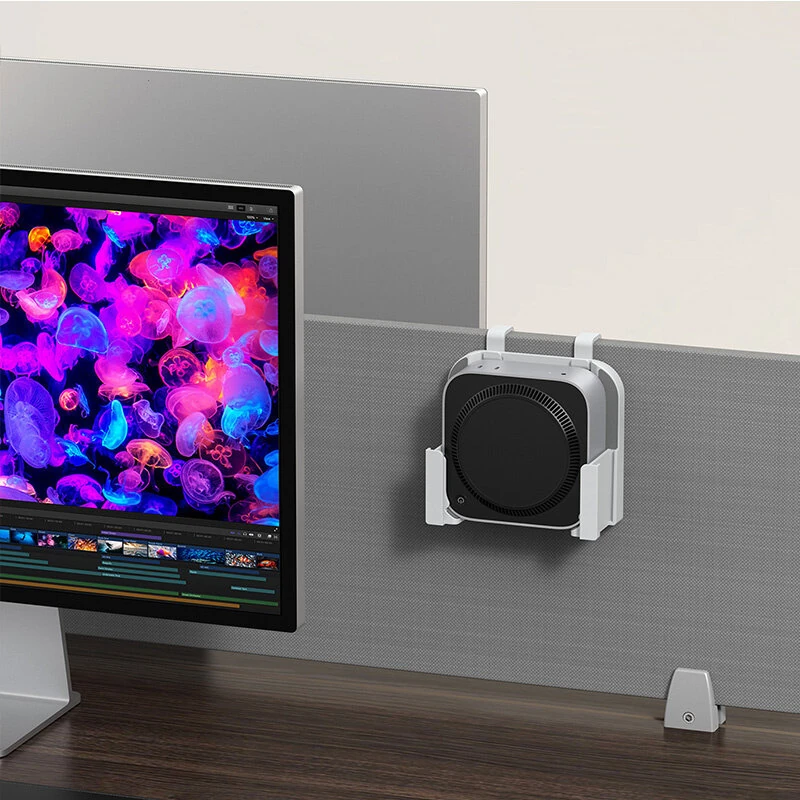 Vertical Monitor Stand Desktop Cooling Base Vesa Mount Stand for Mac mini M4/M4 Pro — view 6