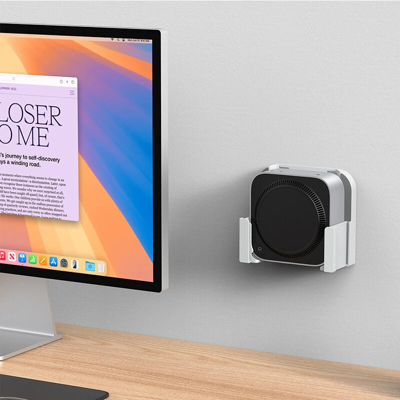 Vertical Monitor Stand Desktop Cooling Base Vesa Mount Stand for Mac mini M4/M4 Pro — view 8
