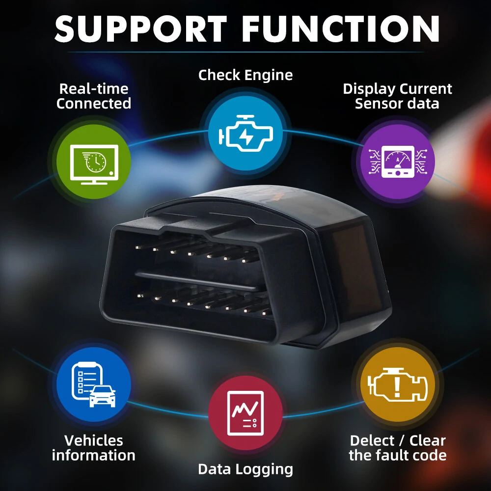 Vgate iCar Pro bluetooth V2.2 Car Code Reader Scanner OBDII Car Diagnostic Tool for Android/IOS ELM327 — view 4