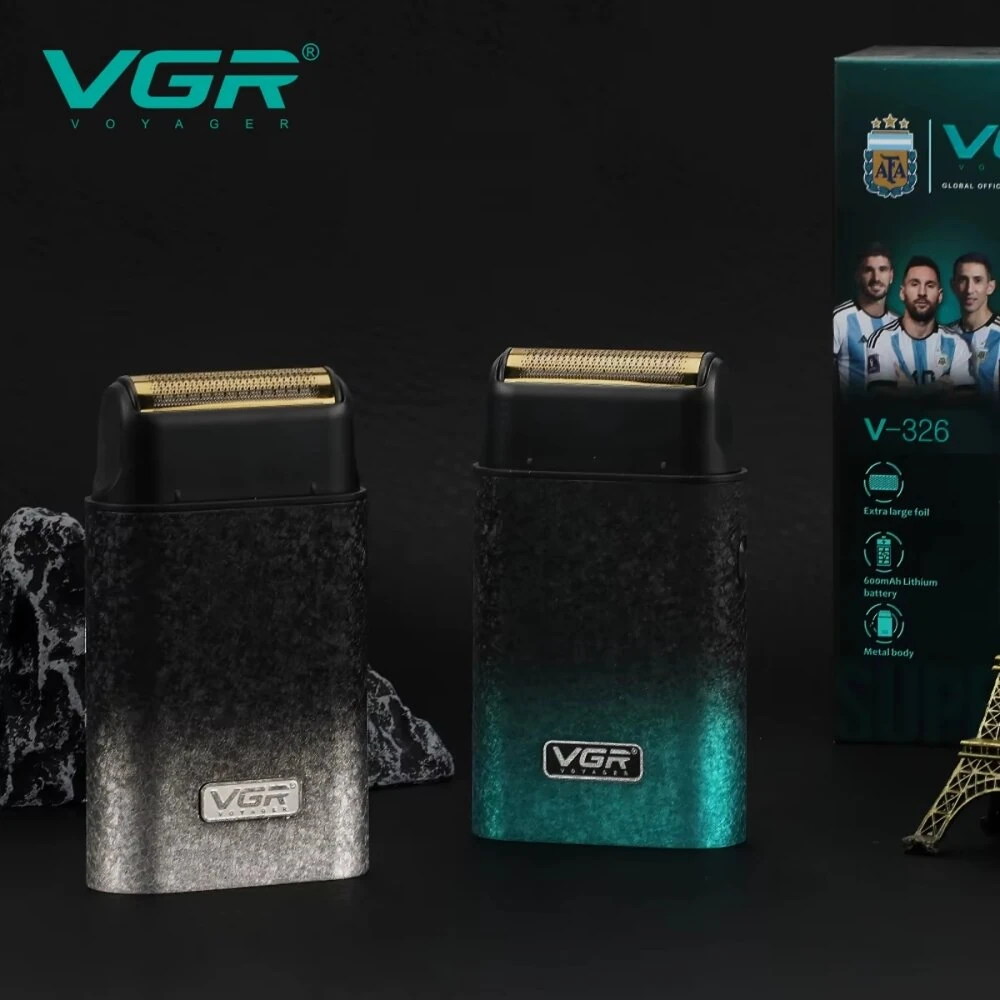 VGR V-326 Electric Foil Shaver IPX6 Waterproof 600mAh Rechargeable Portable Beard Trimmer for Home Travel — view 5