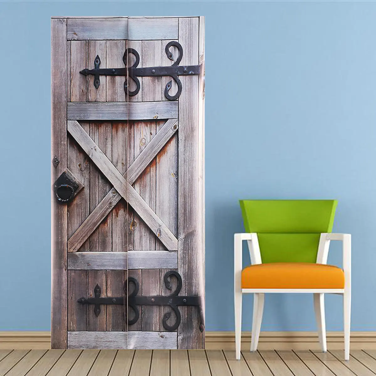 Vintage 3D Art Door Wall Fridge Sticker Decal Self Adhesive Scenery Mural Home O — view 7