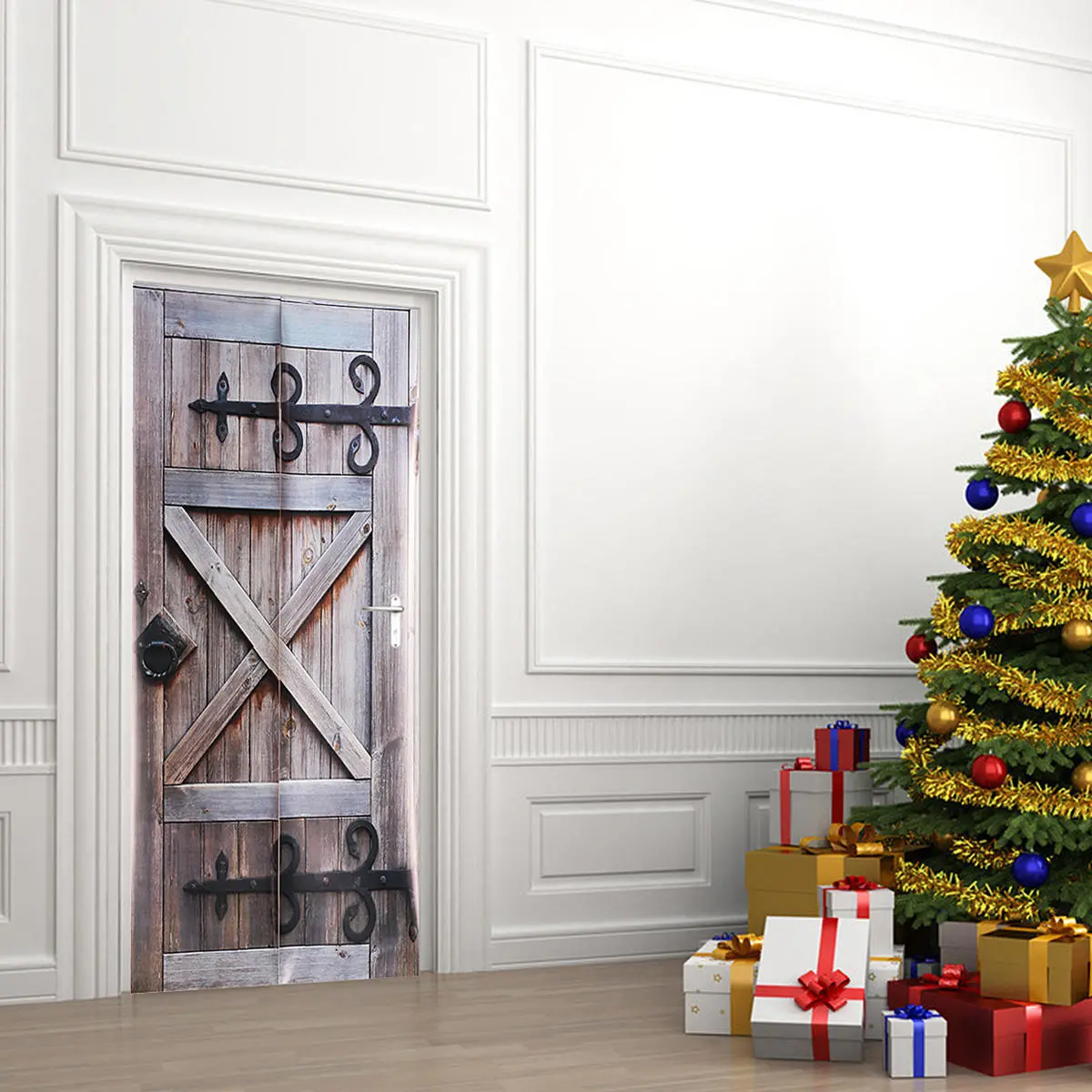 Vintage 3D Art Door Wall Fridge Sticker Decal Self Adhesive Scenery Mural Home O — view 9
