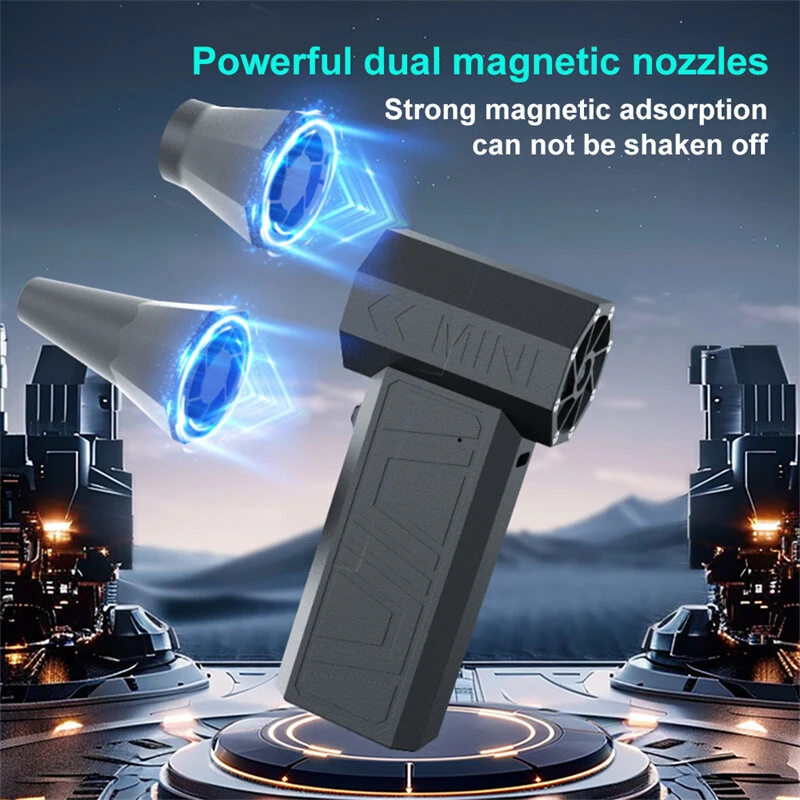 Violent Fan 110,000RPM Peak Powerful Air Blower Vacuum Dust Cleaner Type-C Charging Strong Winds 52m/s MAX Brushless Turbo Blower — view 6