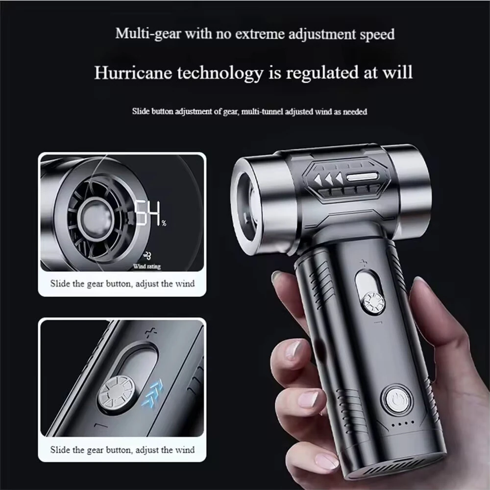 Violent Turbo Fan 100000RPM High Speed Supercharged Turbine Fan Brushless Motor Electric Dust Blower 4500Pa — view 3