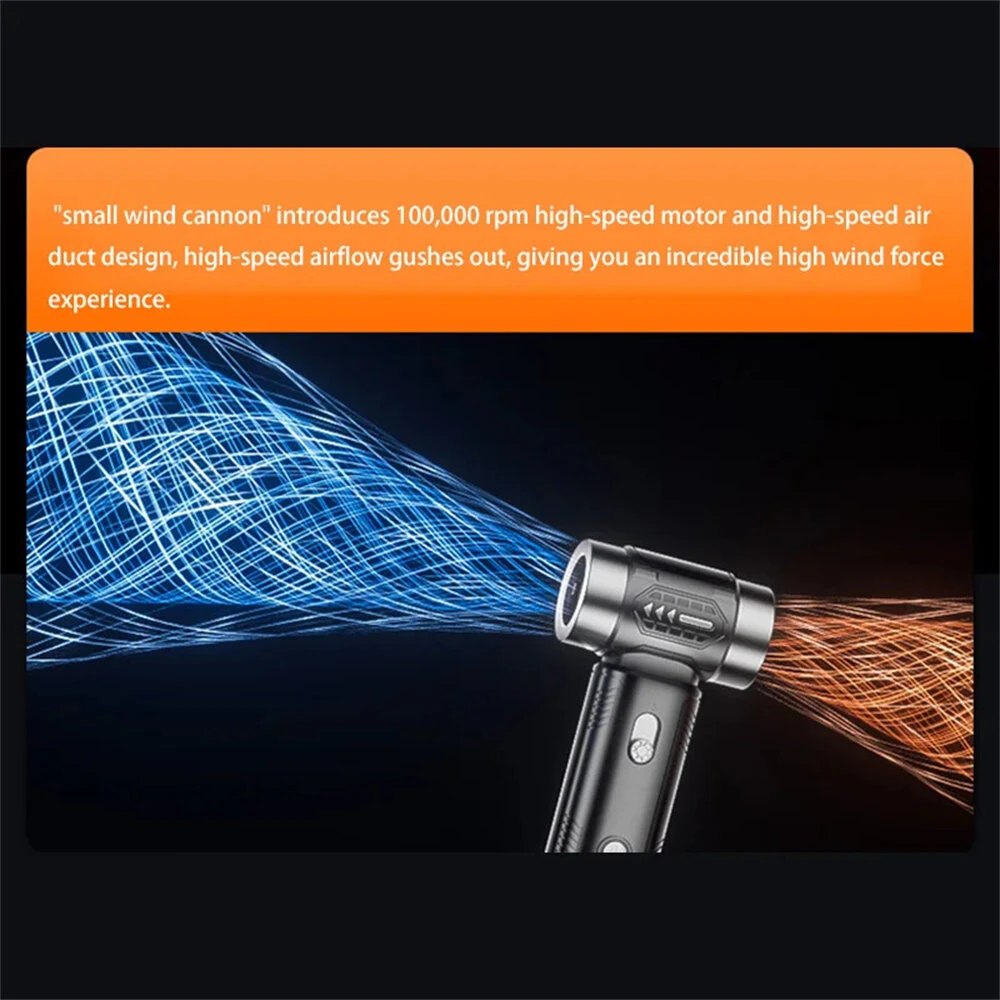 Violent Turbo Fan Brushless Electric Motor Vacuum Cleaner 4500Kpa 100000RPM Multi-Function Blowing Suction Handheld Portable — view 5