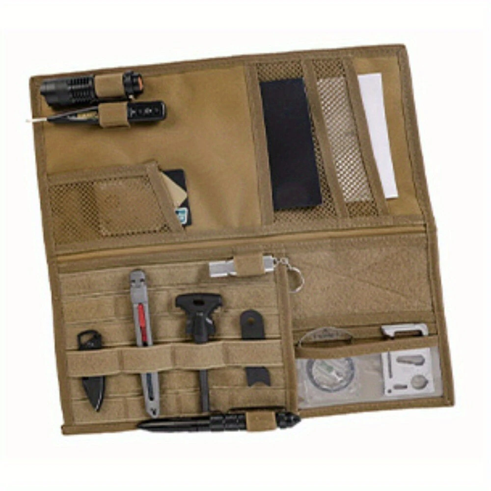 Visor Panel Storage Bag Tactical Sun Visor Holder Truck Large Molle Visor Panel Vehicle Car Visor Storage Bag Multi-Function Storage Bag — view 3