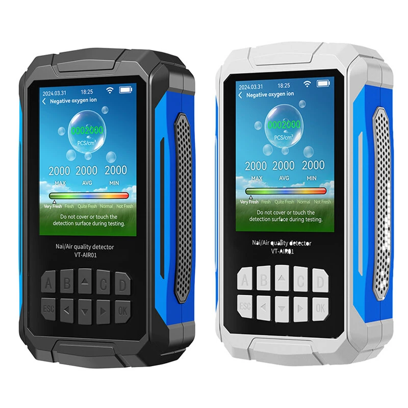 VT-AIR01 Air Quality Test 2000mAh Battery 2.8 Inch Screen CO2 PM2.5 NAI HCHO TVOC Monitoring Real-Time Display — image 1