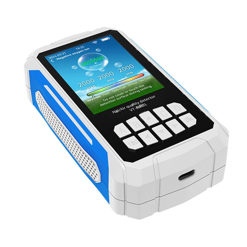 VT-AIR01 Air Quality Test 2000mAh Battery 2.8 Inch Screen CO2 PM2.5 NAI HCHO TVOC Monitoring Real-Time Display — view 7