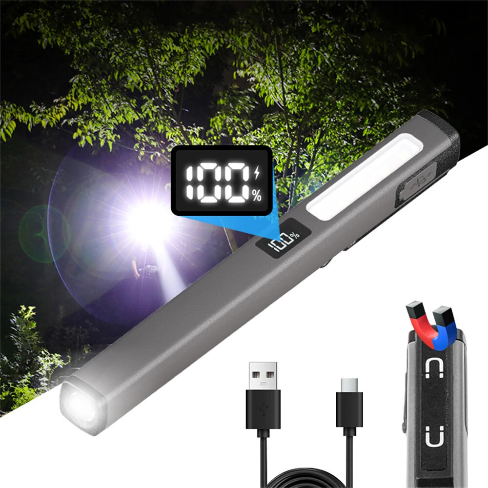 W08 Portable LED Medical Handy Pen Light 6 Modes Pocket Penlight Cordless Rechargeable Magnetic Work Lamp for Doctor Nurse Diagnosis Outdoor LED Flashlight Torch — view 5