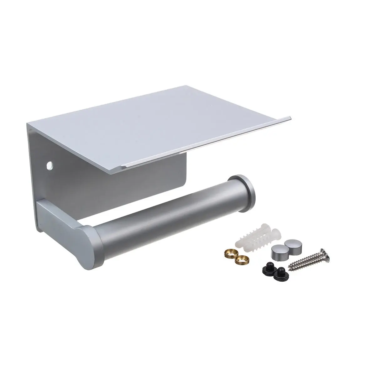 Wall Mounted Bathroom Toilet Roll Paper Shelf Holder Racks Toilet Roll Stand Pho — view 2