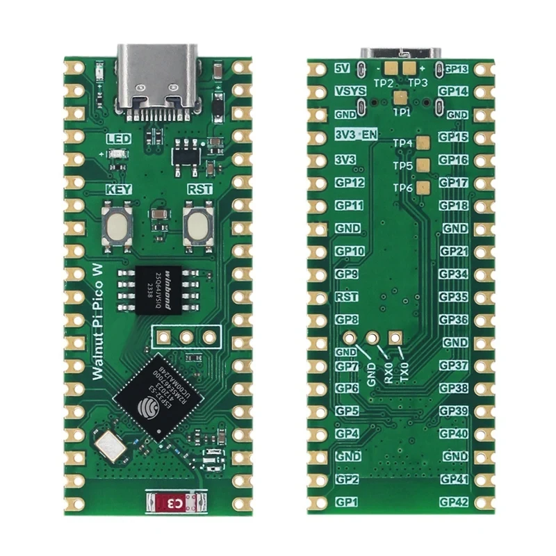 WalnutPi PicoW ESP32-S3 Development Board Dual-Core up to 240MHz WiFi Bluetooth 5 MicroPython Type-C USB GPIO for IoT Projects Embedded Systems — view 3