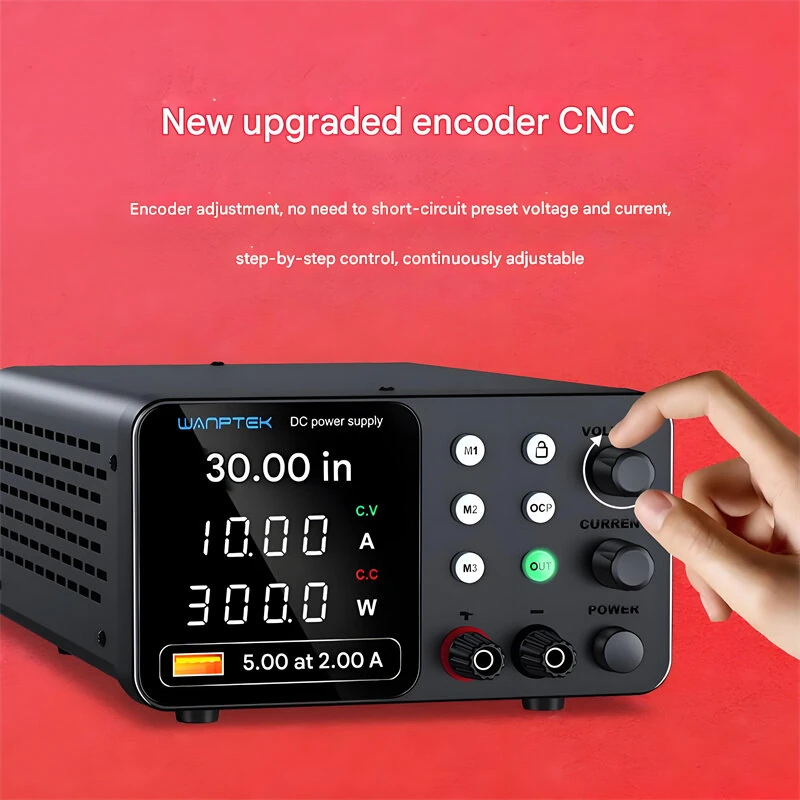 WANPTEK DC Power Supply TPS-C1203 TPS-C305 C605 C3010 0-160V 0-10A 360W 300W 150W Adjustable Regulated Power Supply USB Fast Charge Overcurrent Protection Digital Display — view 5