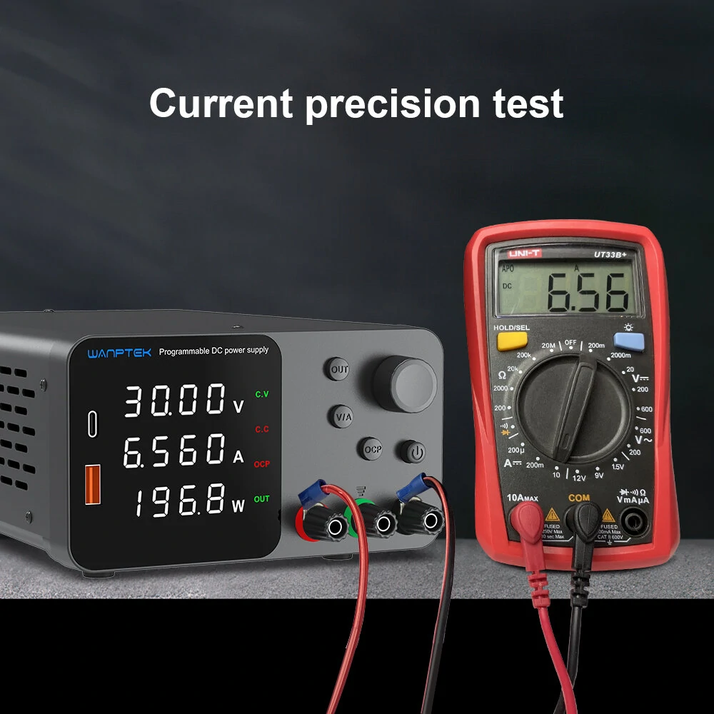 WANPTEK Lab Bench Power Supply 150W 300W 360W Laboratory Switching Power Supply Unit 30V 60V 120V 3A 5A 10A Adjustable Digital Source Voltage Stabilizer — view 6