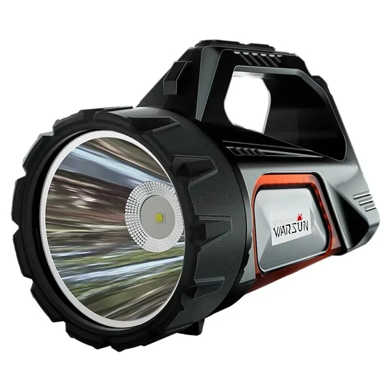 WARSUN DA03 Solar Rechargeable Energy Camp Flashlights ABS Portable Waterproof Torch Work Light Outdoor Hiking Camping Searchlight — Warsun