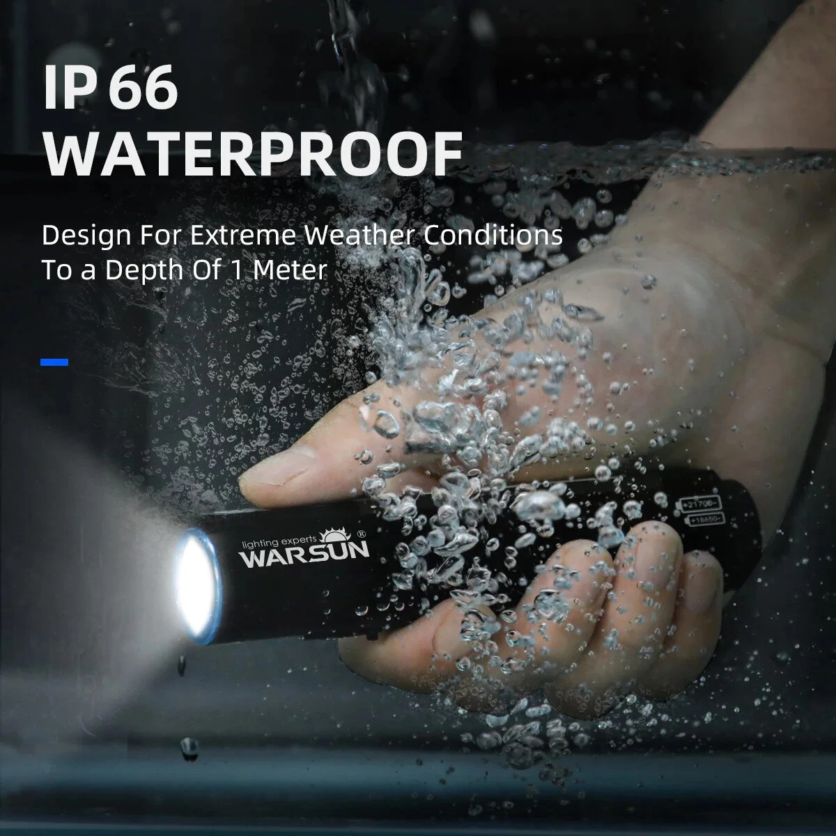 WARSUN Rechargeable Flashlight 1900 Lumens 4000 Mah Super Bright Magnet Flash Light Powerful Handheld LED Portable Waterproof Flashlight — view 8