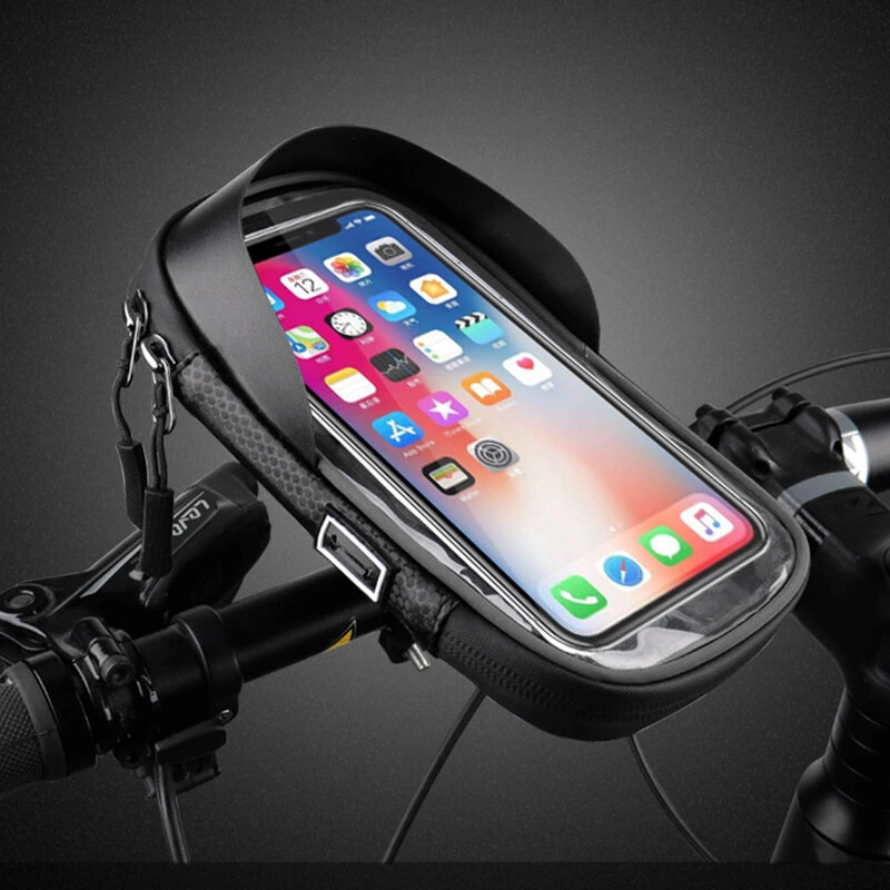 Waterproof Bike Bag Security 360° Rotation Touch Screen Bicycle Frame Phone Bag for Cycling — view 2