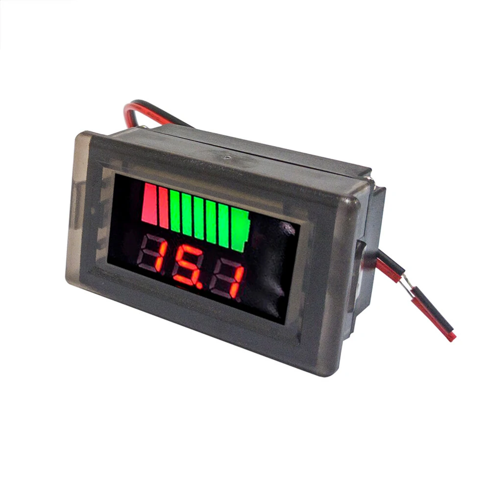 Waterproof Digital Battery Capacity Meter Tester 12V-60V Lithium Battery Capacity Indicator Car Voltage Meter Voltmeter — view 2