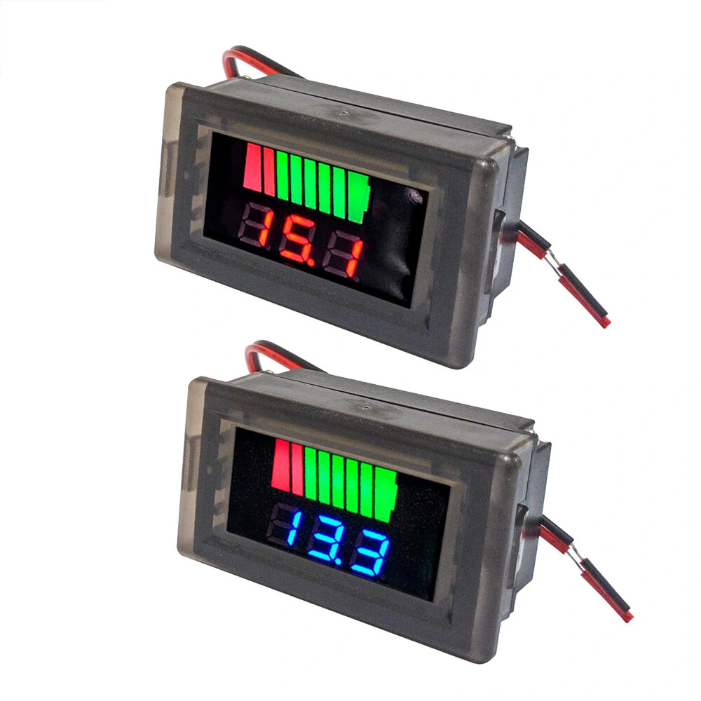 Waterproof Digital Battery Capacity Meter Tester 12V-60V Lithium Battery Capacity Indicator Car Voltage Meter Voltmeter — view 7
