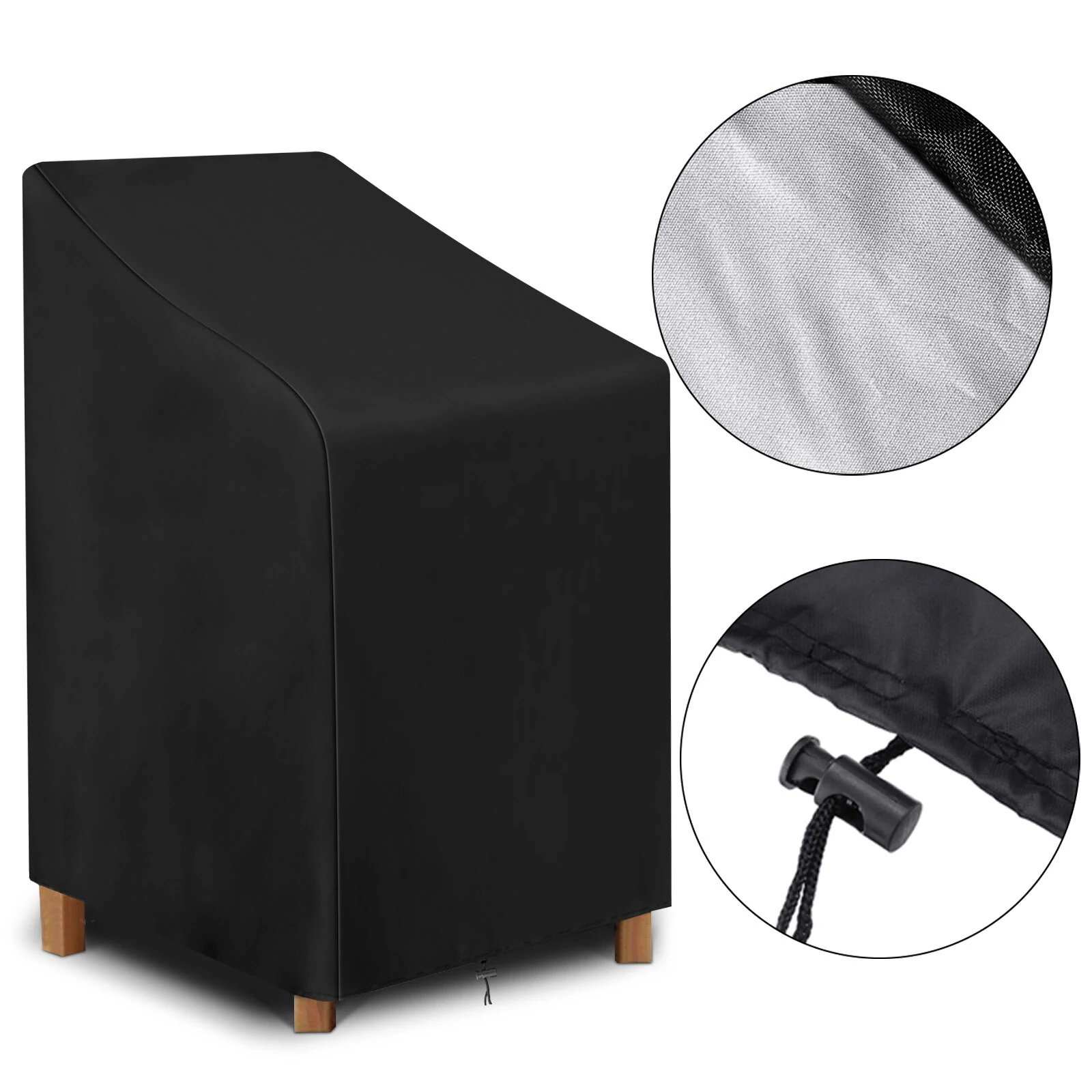 Waterproof Stacking Chair Covers Outdoor Garden Parkland Patio Office Furniture — view 10