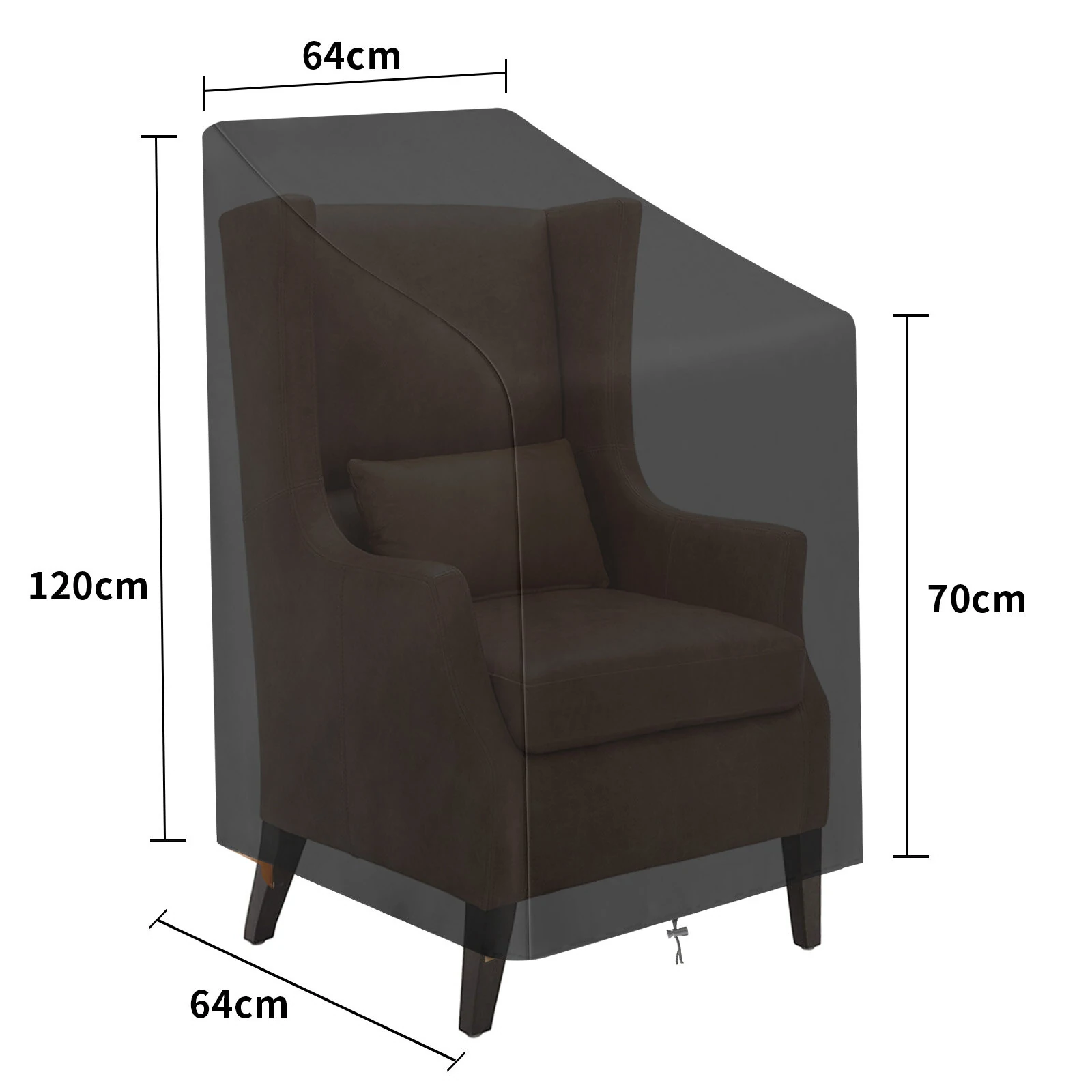 Waterproof Stacking Chair Covers Outdoor Garden Parkland Patio Office Furniture — view 3