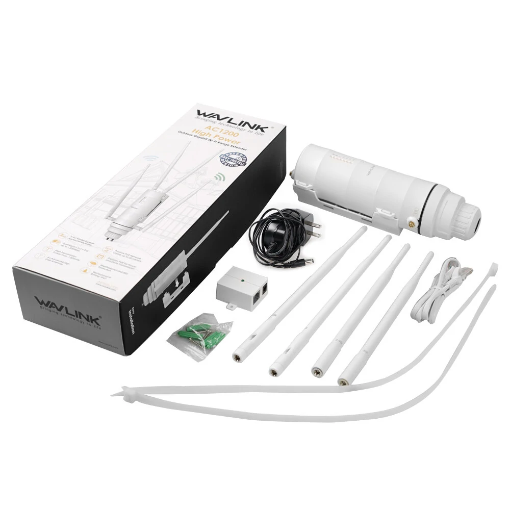 Wavlink AERIAL HD4 AC1200 Outdoor Router Dual Band High Power Wireless AP/ Range Extender Router with PoE and High Gain Antennas — view 3