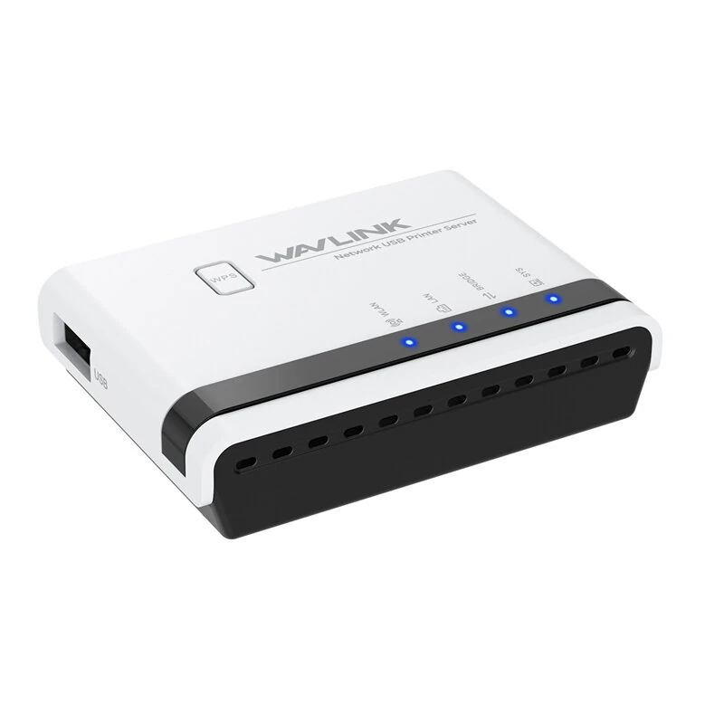 Wavlink USB2.0 Wireless Printer Server with 10/100Mbps LAN/Bridge WiFi Support Wired/Wireless/Standalone Modes for Windows/Mac — view 2