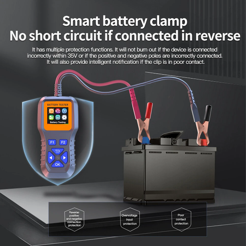 WEIYING K1S Portable Car Battery Tester Voltage Detection Battery Fault Diagnosis Tester Diagnostic Tool — view 7