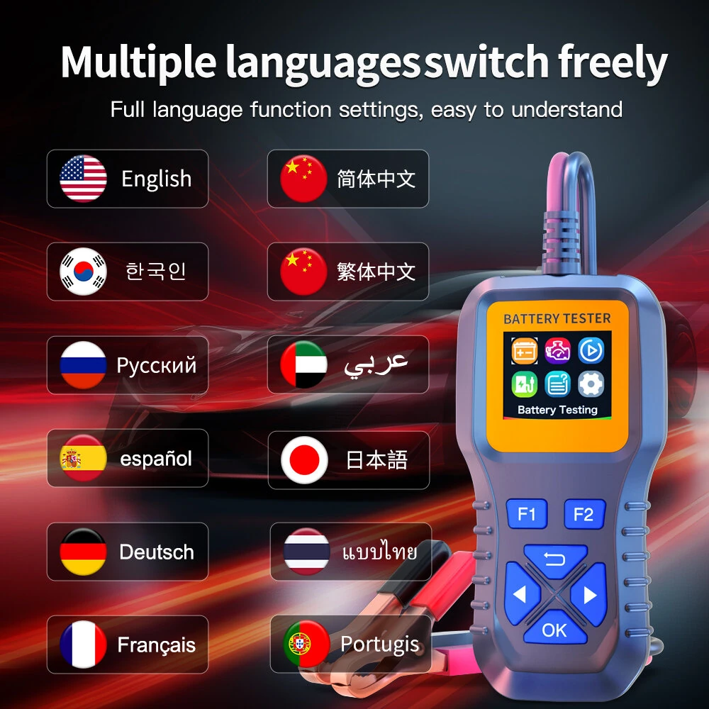 WEIYING K1S Portable Car Battery Tester Voltage Detection Battery Fault Diagnosis Tester Diagnostic Tool — view 8