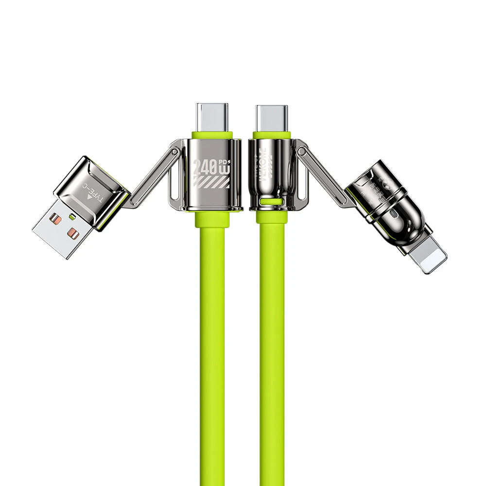WEKOME WDC-51 240W USB-A/USB-C to USB-C/iP Cable PD Fast Charging Data Transmission Copper Core Line 1.2M Long for iPhone 16 16 Pro 15 14 13 Plus for Huawei Mate XT for Xiaomi 15pro for Samsung Galaxy Z Flip6 — WEKOME