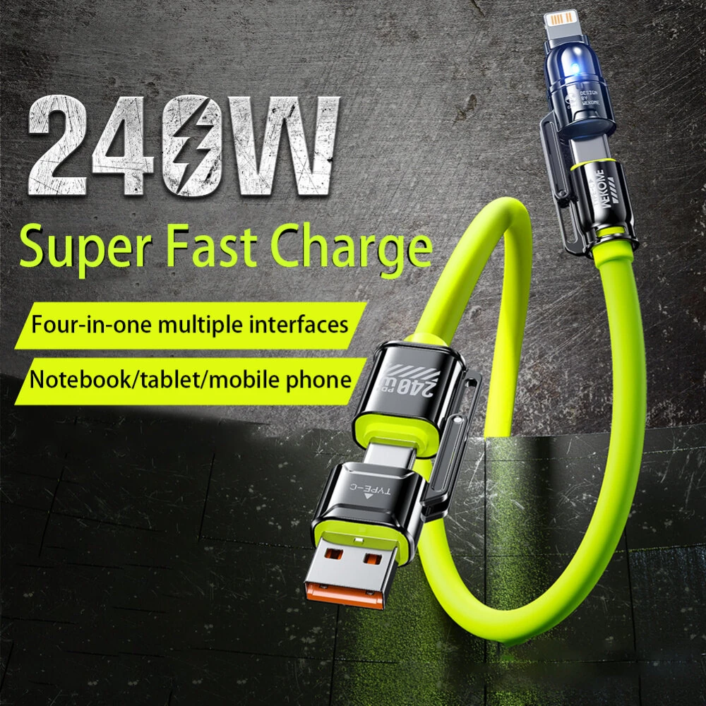 WEKOME WDC-51 240W USB-A/USB-C to USB-C/iP Cable PD Fast Charging Data Transmission Copper Core Line 1.2M Long for iPhone 16 16 Pro 15 14 13 Plus for Huawei Mate XT for Xiaomi 15pro for Samsung Galaxy Z Flip6 — view 2