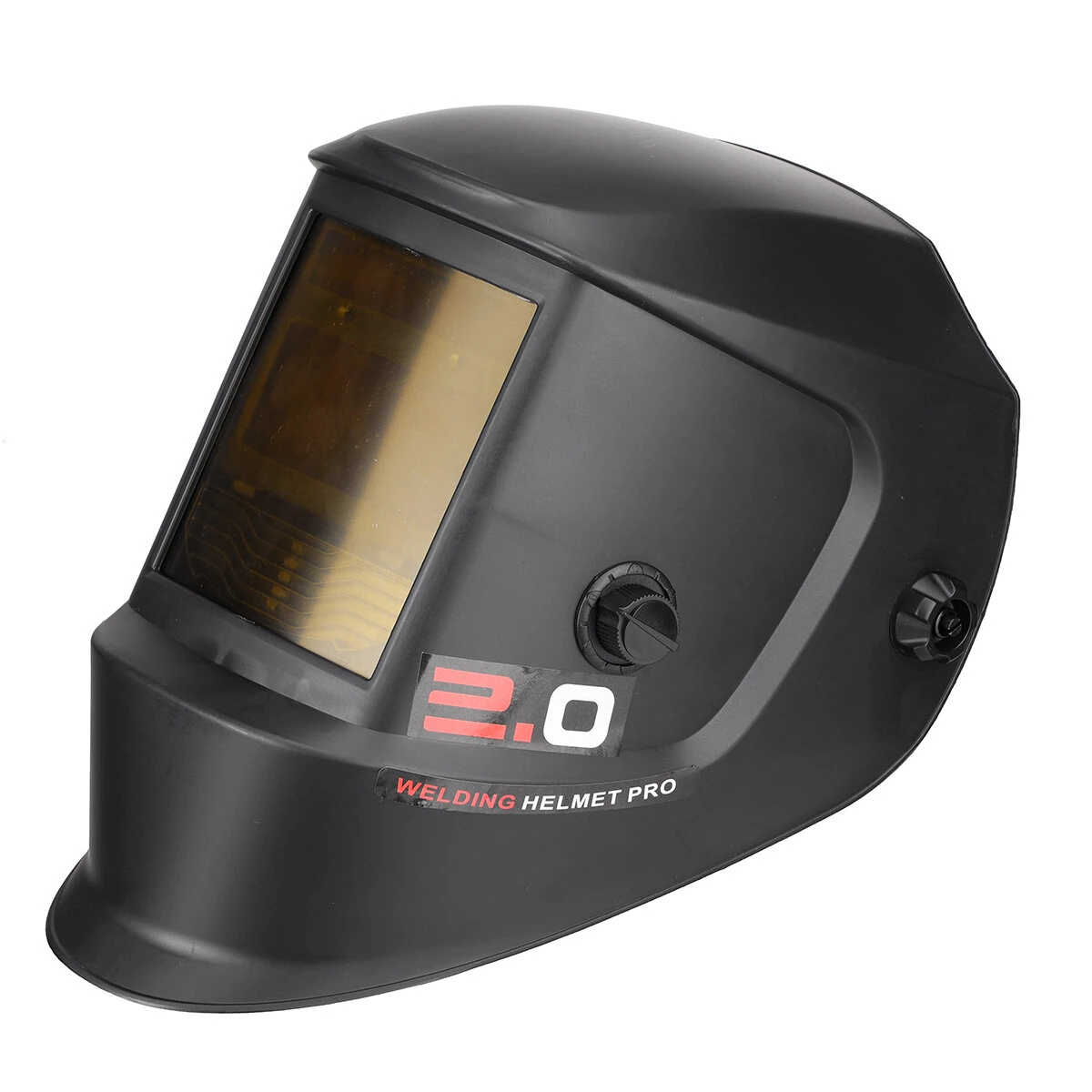 Welding Helmet Auto Darkening Blue Light Blocking True Color Solar Powered 1/1/1/1 Optical Clarity 2 Arc Sensors Shade 9-13 TIG MIG Stick Grind UV IR Protection Fast Switching — view 7