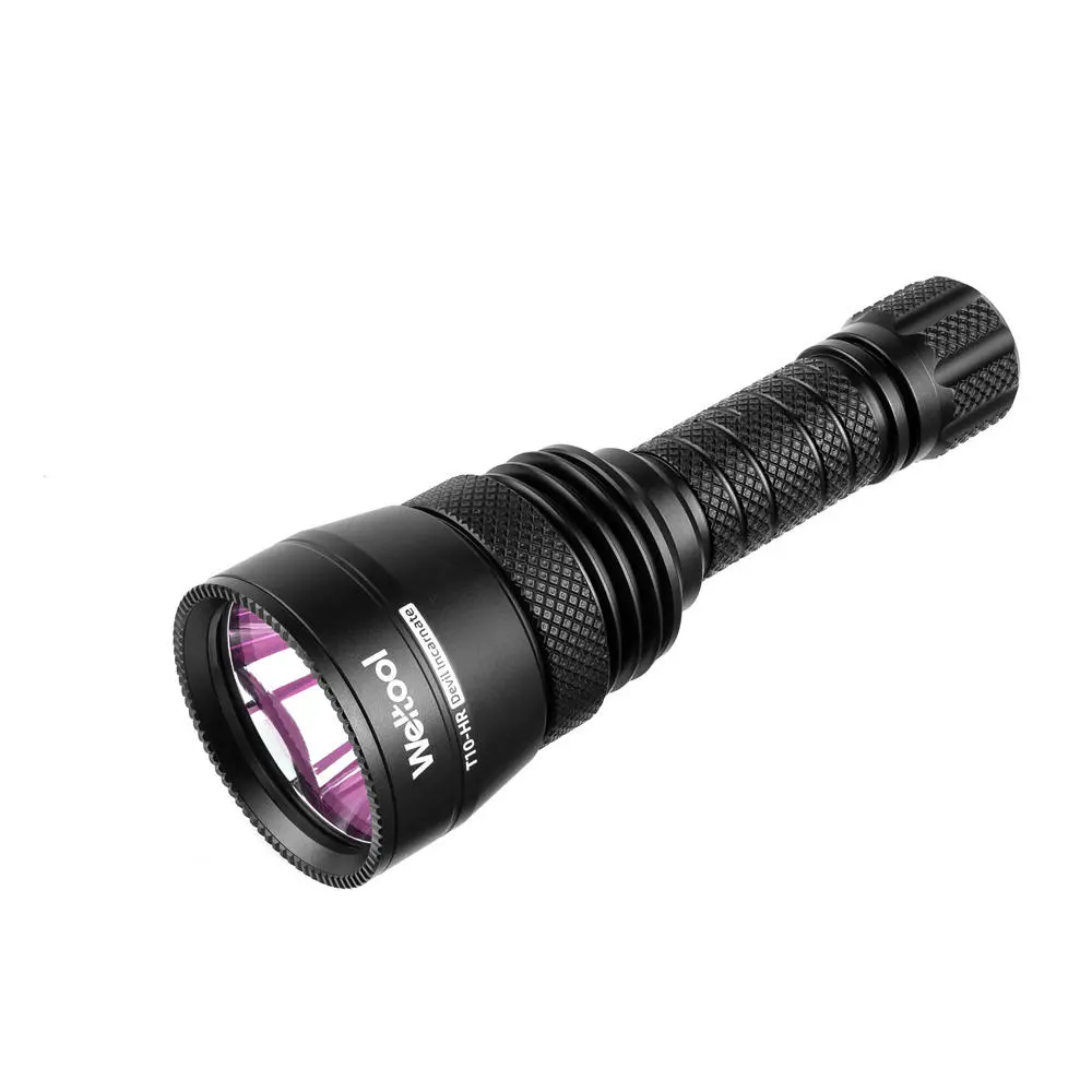 Weltool T10-HR Red X-LED 342Lumens 450M 3Modes USB Rechargeable IP67 LED Flashli