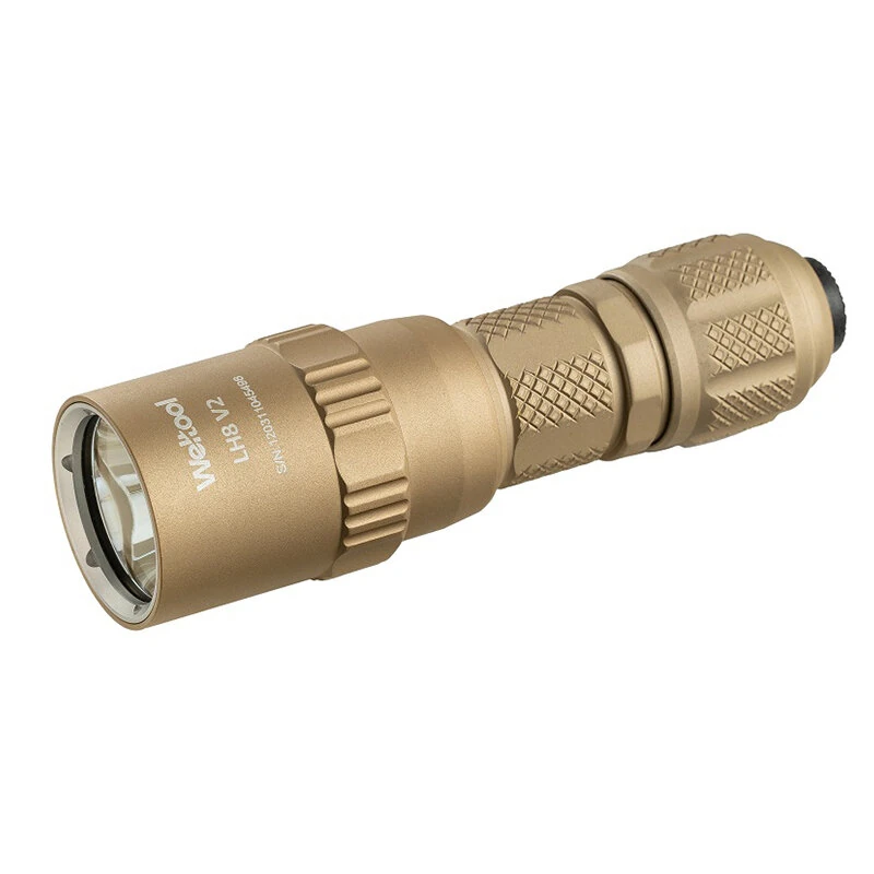 Weltool T16B V2 1520lm 692m Long Beam EDC Tactical Flashlight 120000 Candela IP67 USB C Rechargeable 18350 Flashlight Portable EDC LED Torch