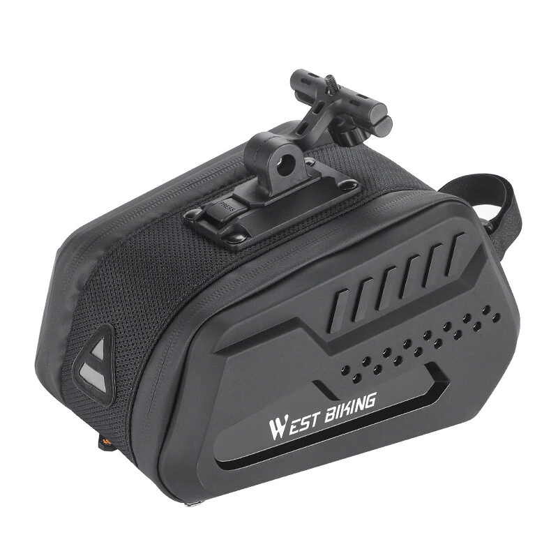 WEST BIKING 2.7L Large Capacity Waterproof Bike Bag Hard Shell MTB Road Bike Under Seat Tool Bag Quick Release Saddlebags Bike Accessories — view 8