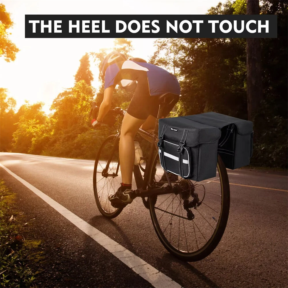 WEST BIKING 25L Bicycle Pannier Bag Waterproof Bike Rear Seat Bag Large Capacity Tail Seat Luggage Carrier Cycling Bags for MTB — view 10