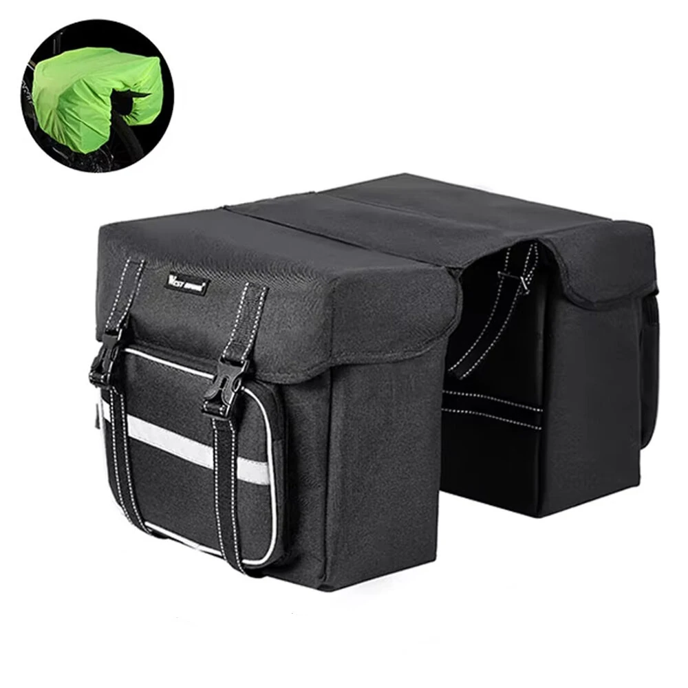 WEST BIKING 25L Bicycle Pannier Bag Waterproof Bike Rear Seat Bag Large Capacity Tail Seat Luggage Carrier Cycling Bags for MTB — view 11
