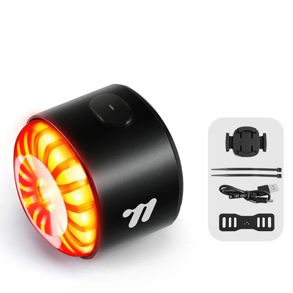 WEST BIKING 80LM Smart Dynamic Brake Sensing Bicycle Taillight 400mAh Battery Type-C Fast Charging IP65 Waterproof Vibration-sensing Bike Rear Light for MTB Night Cycling — view 11
