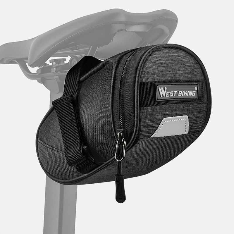 WEST BIKING Bicycle Bag Mountain Road Bike Can Hang Taillight Storage Bag Storage Bag Water Repellent Saddle Bag — image 1