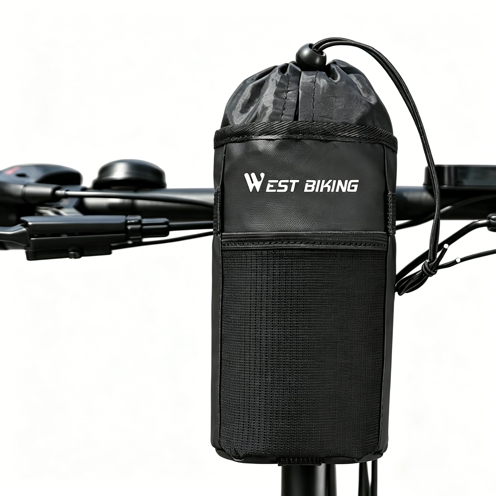 WEST BIKING Bike Water Bottle Bag Insulated Handlebar Cup Holder Folding Bicycle Scooter Storage Pouch Multi Color Thermal Cycling Drink Carrier — image 1