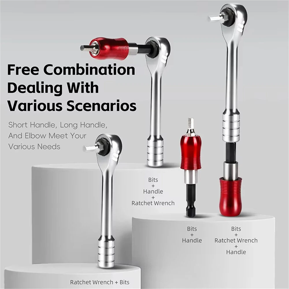 WEST BIKING Multi Functional Bike Repair Tool Portable Lightweight MTB Ratchet Wrench Tire Lever Combination Bicycle Tool Set — view 4