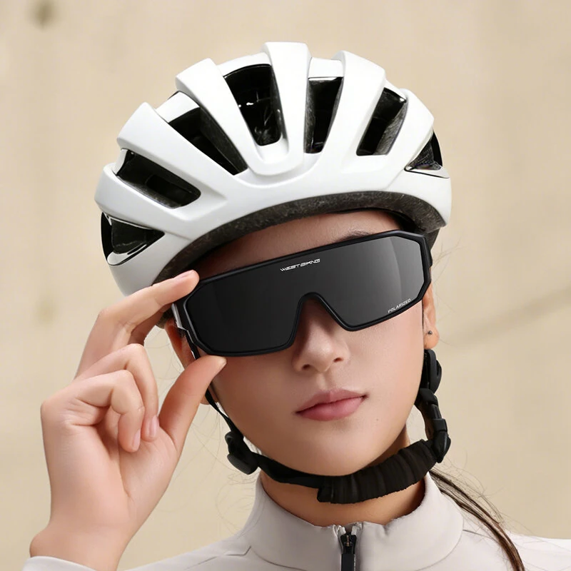 WEST BIKING Myopia-Fit Over Bicycle Sunglasses UV400 Protection HD Polarized Bike Goggles Cycling Driving Fishing Sports Eyeglasses — view 7