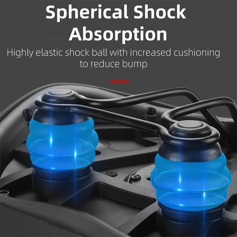 WEST BIKING Oversized MTB Bike Saddle Shock Absorbing Breathable Cycling Seat Widen Thicken Universal Soft Cushion Electric Bike Saddle — view 7