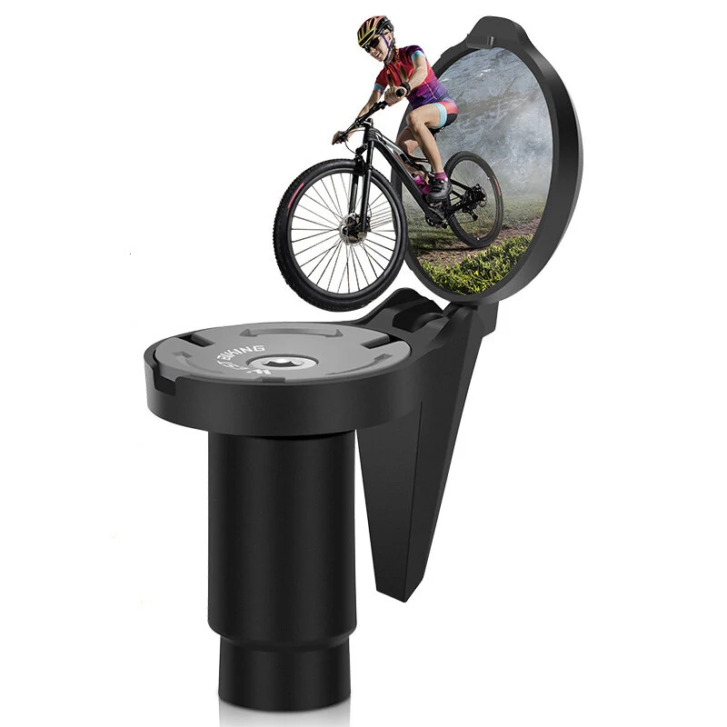 WEST BIKING Universal Bicycle Rearview Mirror Adjustable Rotate Cycling Handlebar Convex Mirrors for MTB Road Bike Accessories — view 7