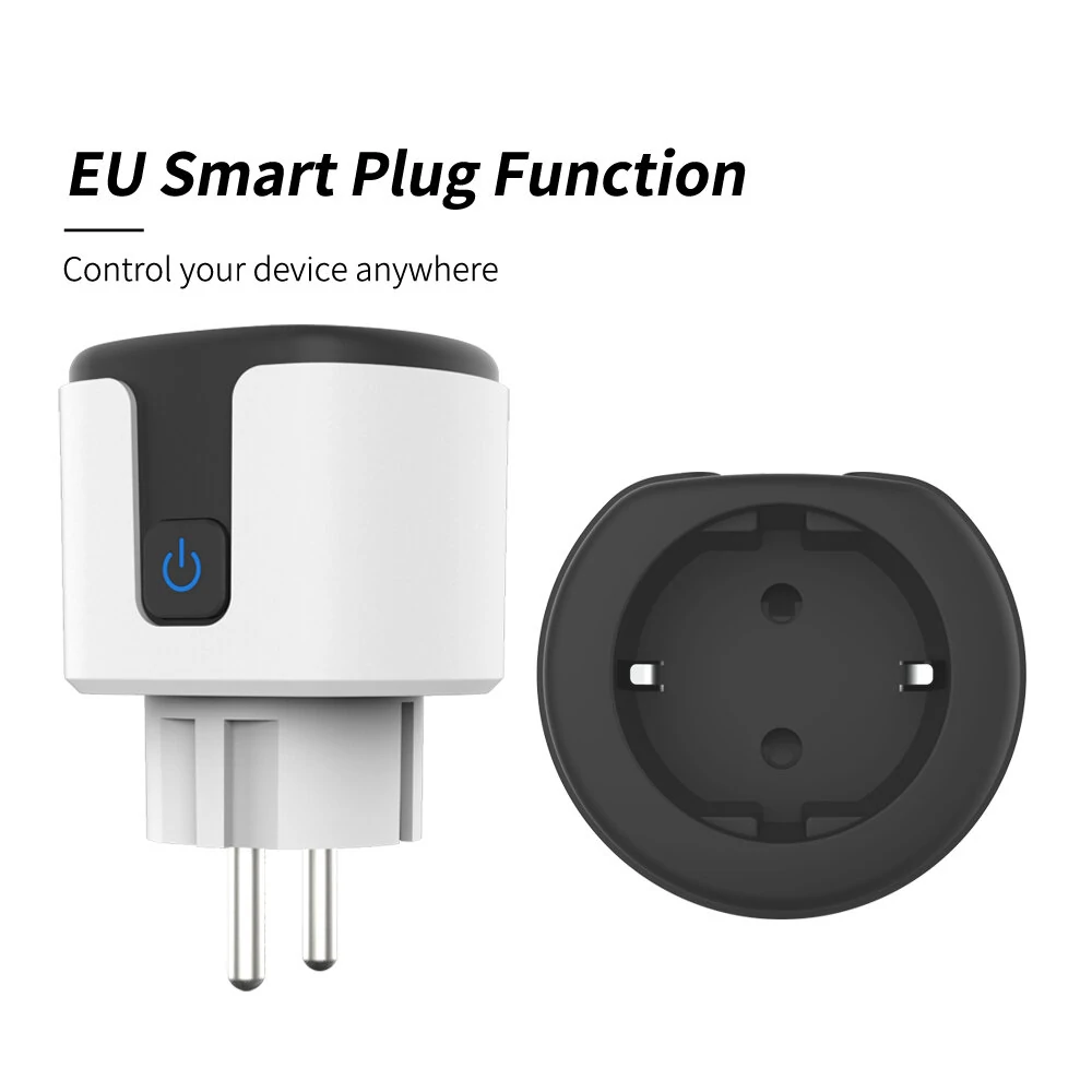 WHDZ03 Tuya 16A 20A Smart Plug EU WiFi Smart Socket Power Monitoring Countdown Timing Function Work with Alexa Google Home — view 3