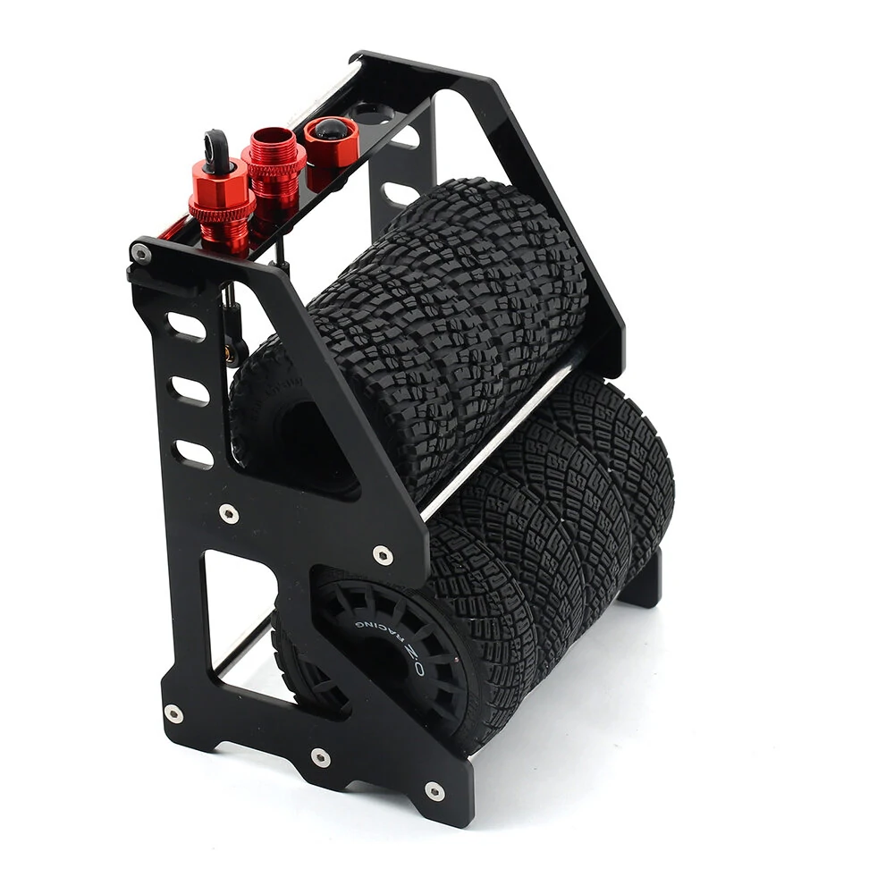 Wheel Tires Rack Tire Storage Rack for 1/10 On-Road Racing Rally Drift Car Tamiya Kyosho 1/18 1/24 RC Crawler Car TRX4M SCX24 — view 5