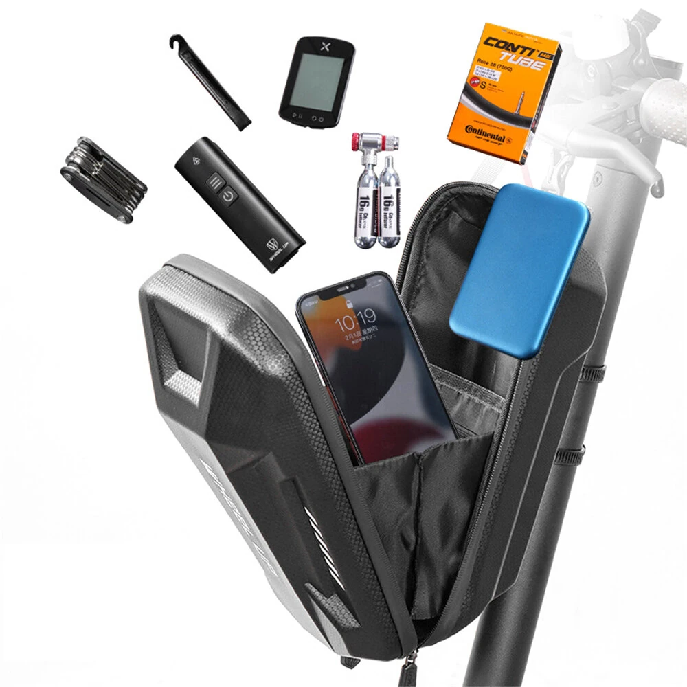 WHEELUP 3L Electric Scooter Front Bag Waterproof EVA Hard Shell Storage Bag Front Hanging Bag for Electric Scooter Bike — view 4