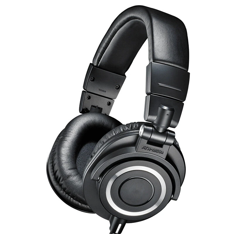 Wired Headset Monitor Headphone 45mm Large Driver HiFi Sound 3.5mm Wired Over-ear Headphones — view 2
